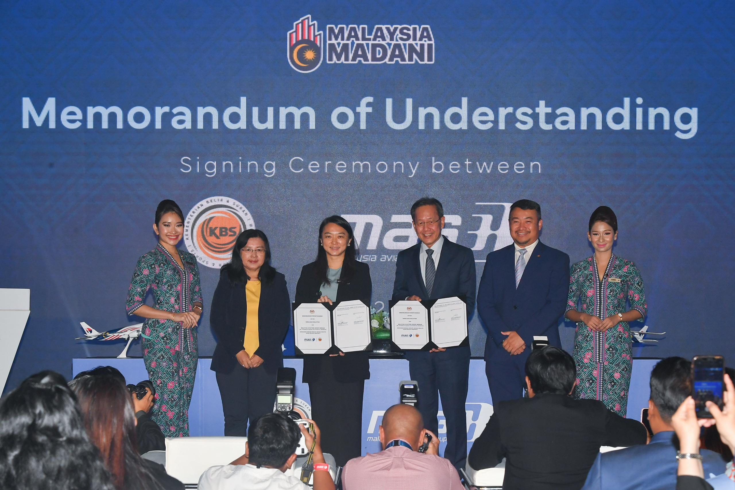  Majlis Menandatangani Memorandum Persefahaman antara Malaysia Aviation Group (MAG) dan Kementerian Belia dan Sukan (KBS) 