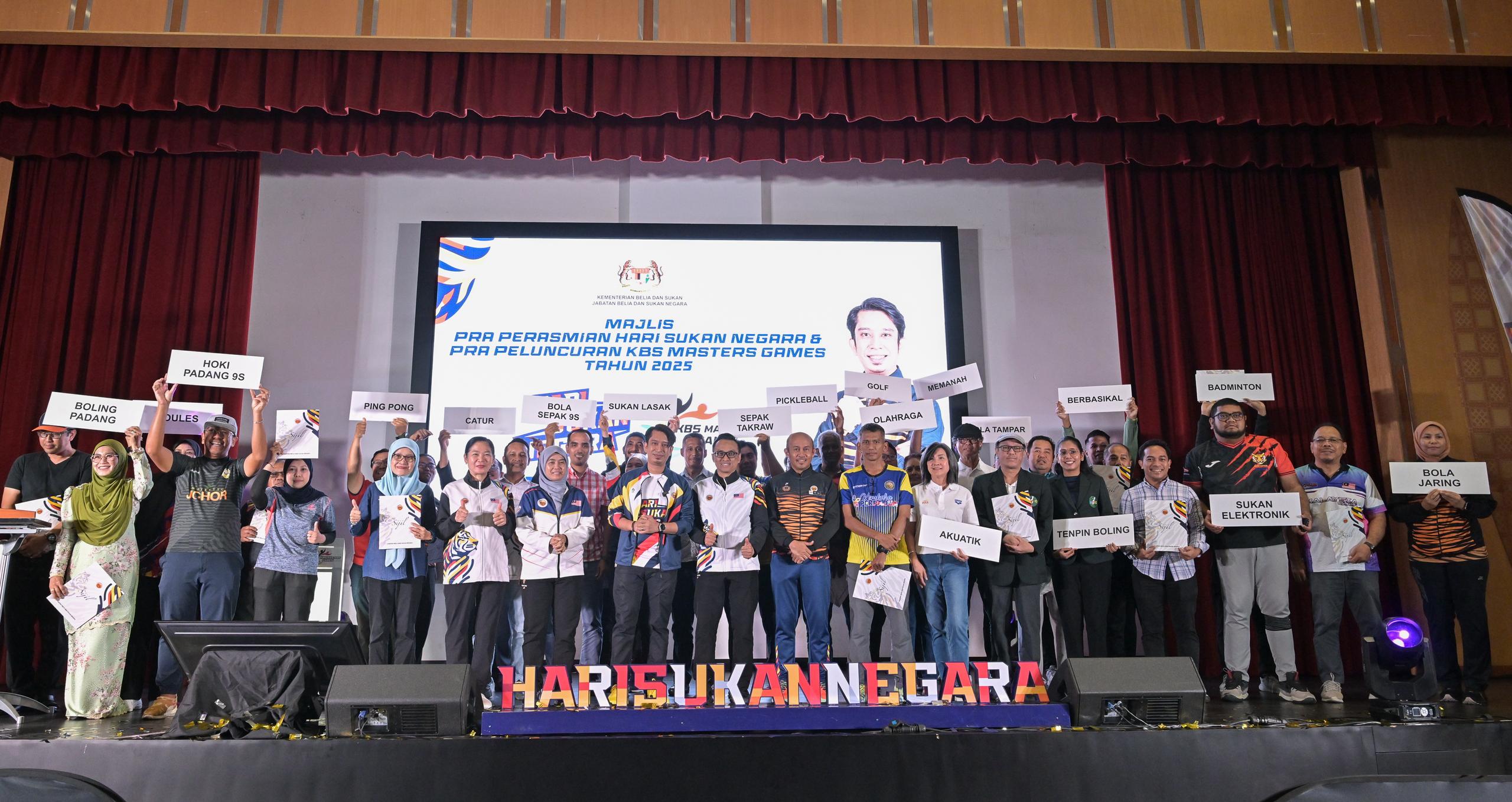 Pra Perasmian Hari Sukan Negara 2025 (HSN2025) dan Pra Peluncuran KBS Masters Games 2025