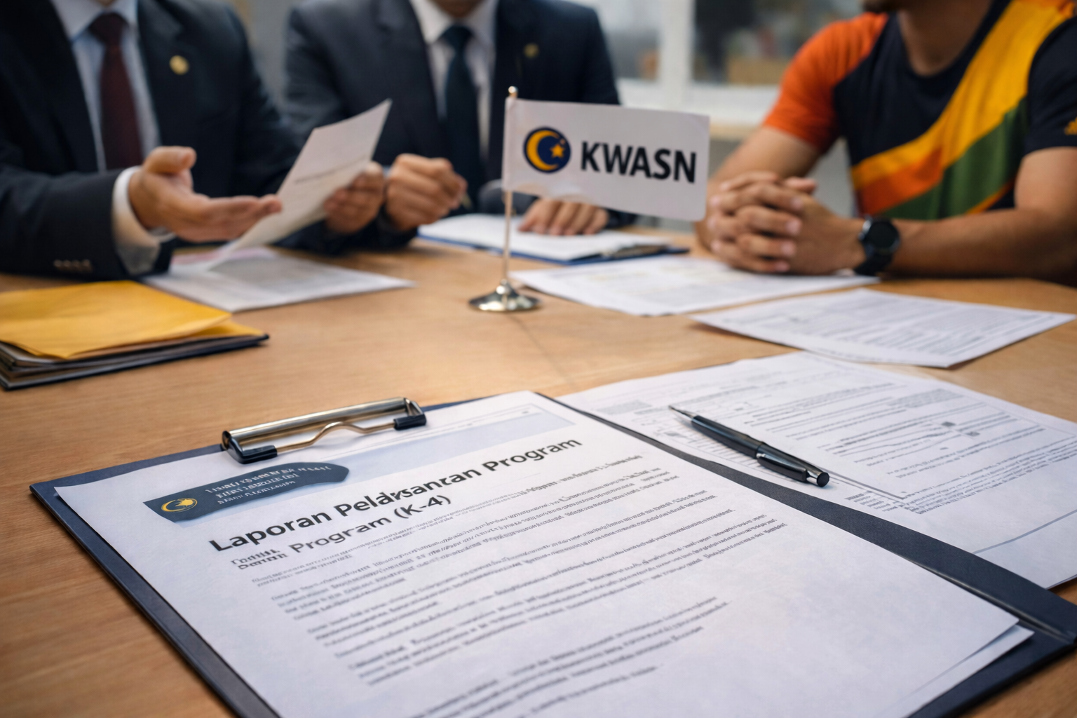 Ilustrasi penyaluran dana KWASN