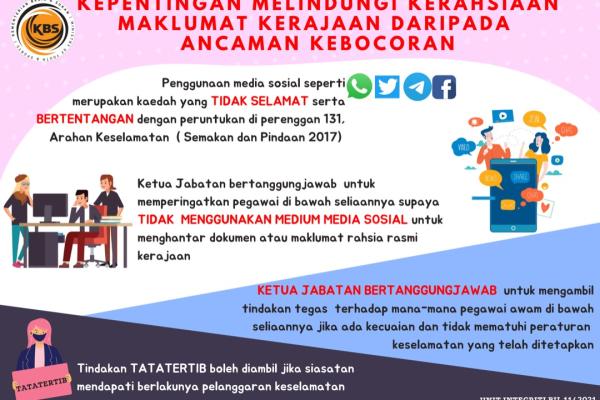 KEPENTINGAN MELINDUNGI KERAHSIAAN MAKLUMAT KERAJAAN DARIPADA ANCAMAN KEBOCORAN